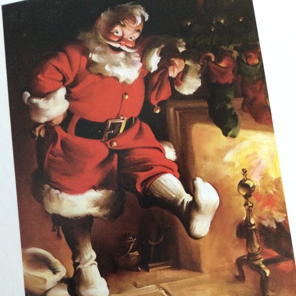 Twas the Night Before Christmas Story Book - COCA COLA 1st Edition Holiday Book - Picture 3 of 7